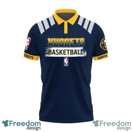 Denver Nuggets Style NBA Basketball Team 3D Polo Shirt Product Photo 2