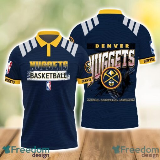 Denver Nuggets Style NBA Basketball Team 3D Polo Shirt Product Photo 1