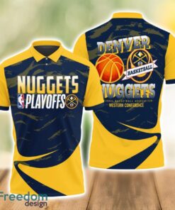 Denver Nuggets Style NBA Basketball Team 3D Polo Shirt Sport Fans Gift