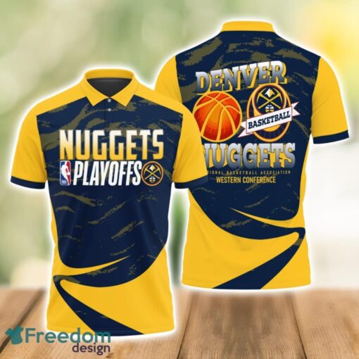 Denver Nuggets Style NBA Basketball Team 3D Polo Shirt Sport Fans Gift Product Photo 1