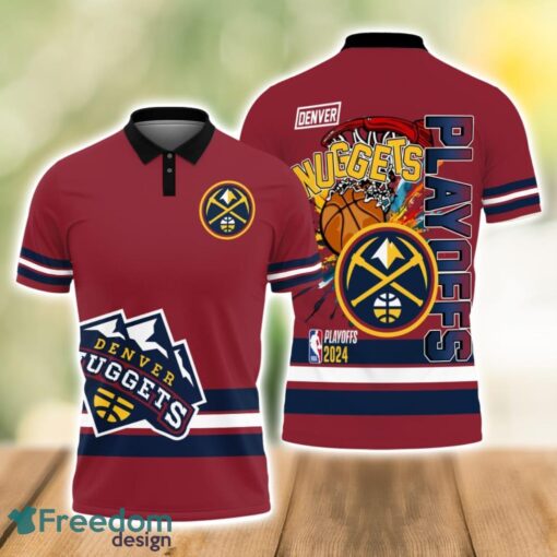 Denver Nuggets Style NBA Basketball Team Black 3D Polo Shirt Special For Fans