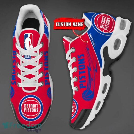 Detroit Pistons NBA Air Cushion Sports Shoes Custom Name TN Sneakers For Fans Product Photo 3