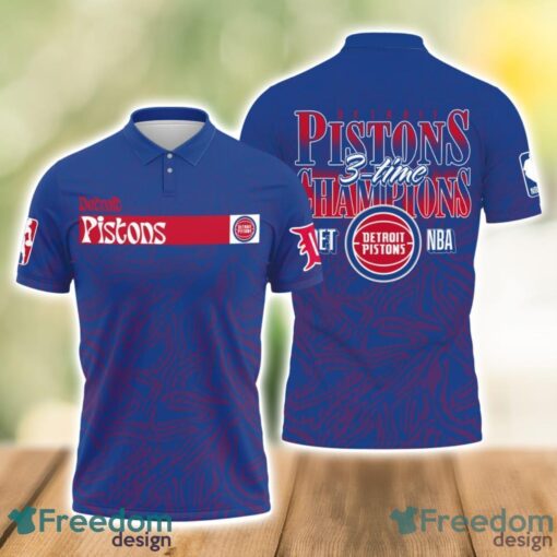 Detroit Pistons Style NBA Champs Special Designs 3D Polo Shirt Product Photo 1