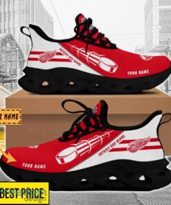 Detroit Red Wings Custom Name Sneakers Limited Max Soul Shoes For Men Women Product Photo 2