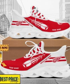 Detroit Red Wings Custom Name Sneakers Limited Max Soul Shoes For Men Women