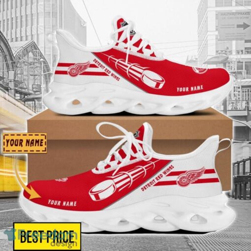 Detroit Red Wings Custom Name Sneakers Limited Max Soul Shoes For Men Women Product Photo 1