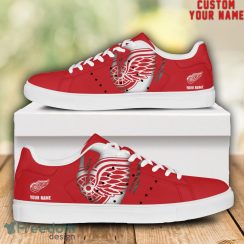 Detroit Red Wings NHL Custom Name Unique Gift Low Top Skate Shoes Gifts For Fan