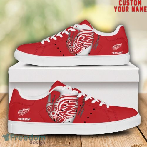 Detroit Red Wings NHL Custom Name Unique Gift Low Top Skate Shoes Gifts For Fan Product Photo 1