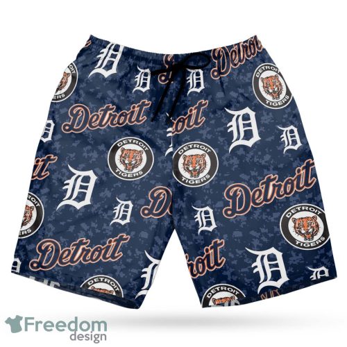 Detroit Tigers MLB Hawaii All Printed Logo 3D Hawaiian Shirt And Shorts For Team Product Photo 3