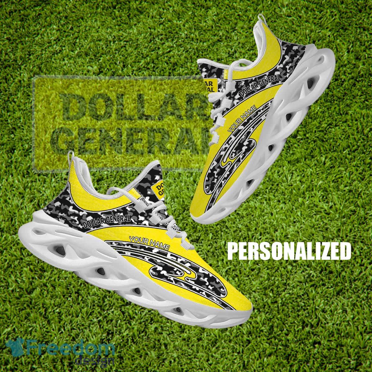 Dollar General Brand New Running Sneaker Exclusive Camo Max Soul Shoes Custom Name - Dollar General Running Shoes Camo Design Personalized Photo 1