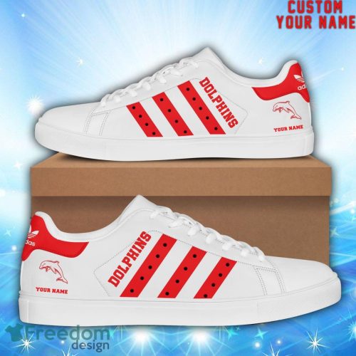 Dolphins NRL Custom Name Unique Gift New Low Top Skate Shoes Gifts For Fans Product Photo 1