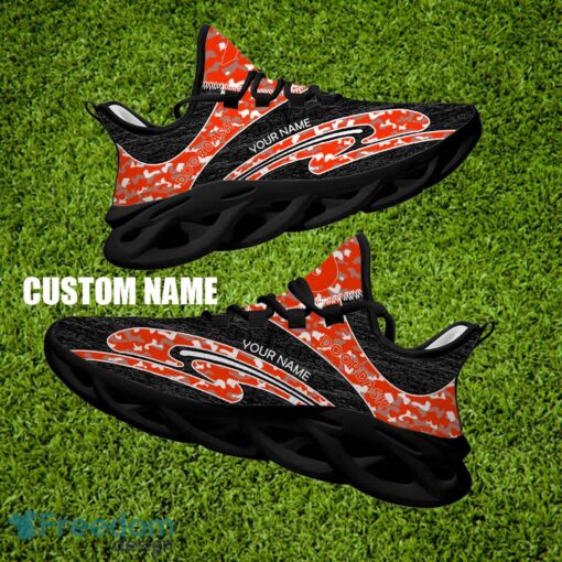 DoorDash Brand New Running Sneaker Luxury Camo Max Soul Shoes Custom Name - DoorDash Running Shoes Camo Design Personalized Photo 2