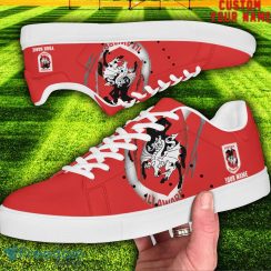 Dragons NRL Custom Name Unique Gift Low Top Skate Shoes Gifts For Fans Product Photo 2