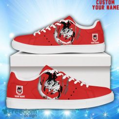 Dragons NRL Custom Name Unique Gift Low Top Skate Shoes Gifts For Fans