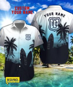 Dundee F.C. Combo Hawaiian Shirt And Shorts Surfboards Coconut Custom Name For Fans