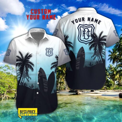 Dundee F.C. Combo Hawaiian Shirt And Shorts Surfboards Coconut Custom Name For Fans Product Photo 1