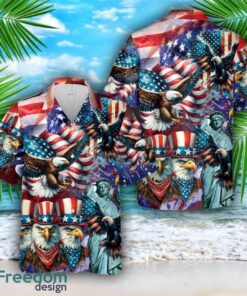 Eagle Flag Patriotic USA Hawaiian Shirt