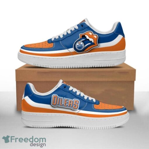 Edmonton Oilers Air Force Shoes Sexy Lips AF1 For Men And Women Product Photo 1