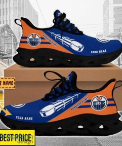 Edmonton Oilers Custom Name Sneakers Limited Max Soul Shoes For Men Women Product Photo 2