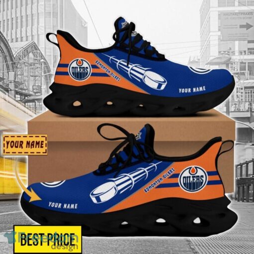 Edmonton Oilers Custom Name Sneakers Limited Max Soul Shoes For Men Women Product Photo 2