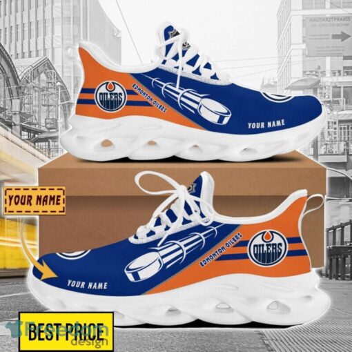 Edmonton Oilers Custom Name Sneakers Limited Max Soul Shoes For Men Women Product Photo 1