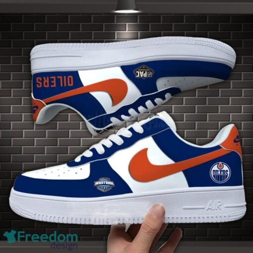 Edmonton Oilers NHL Air Force Shoes Mix Color For Sport Fans Sneaker Product Photo 1