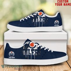 Edmonton Oilers NHL Custom Name Unique Gift Low Top Skate Shoes Gifts For Fan