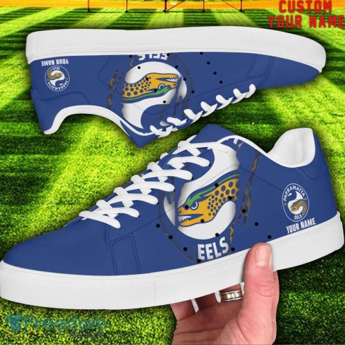 Eels NRL Custom Name Unique Gift Low Top Skate Shoes Gifts For Fans Product Photo 2