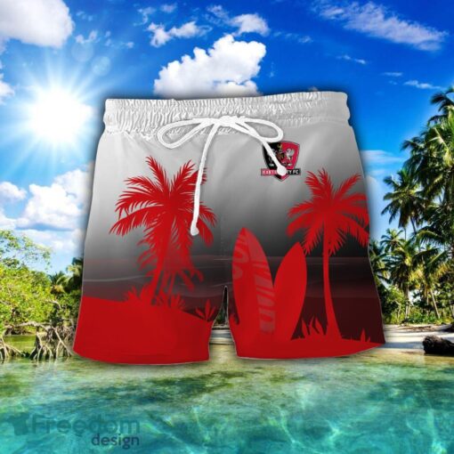 Exeter City Combo Hawaiian Shirt And Shorts Surfboards Coconut Custom Name For Fans Product Photo 2