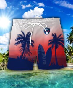 FC Grenoble Rugby Combo Hawaiian Shirt And Shorts Surfboards Coconut Custom Name For Fans Product Photo 2