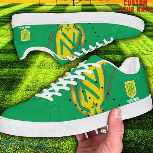 FC Nantes L1 Custom Name Unique Gift Low Top Skate Shoes Gifts For Fans Product Photo 2