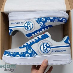 FC Schalke 04 Air Force Shoes For Fans AF1 Sneakers