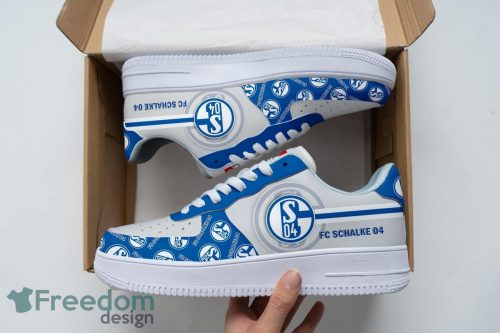 FC Schalke 04 Air Force Shoes For Fans AF1 Sneakers Product Photo 1