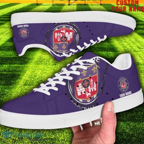 FC Toulouse L1 Custom Name Unique Gift Low Top Skate Shoes Gifts For Fans Product Photo 2