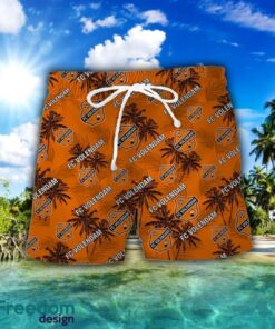 FC Volendam 3D Hawaiian Shirt and Shorts Vinatge Tree Pattern Beach Shirt For Fans Product Photo 2