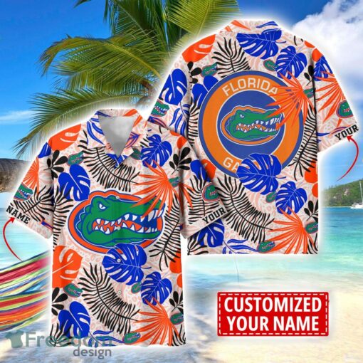 Florida Gators Aloha Hawaiian Shirt Custom Name Summer Gift Holiday Team Shirt Product Photo 1