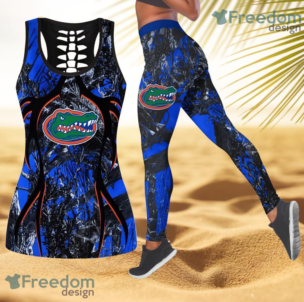 Florida Gators NCAA Personalized Combo Hollow Tanktop And Leggings Gift For Women Product Photo 1