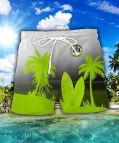 Forest Green Combo Hawaiian Shirt And Shorts Surfboards Coconut Custom Name For Fans Product Photo 2