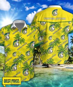 Fortuna Sittard 3D Hawaiian Shirt and Shorts Vinatge Tree Pattern Beach Shirt For Fans