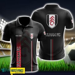 Fulham F.C 3D Polo Shirt Black Color For Men