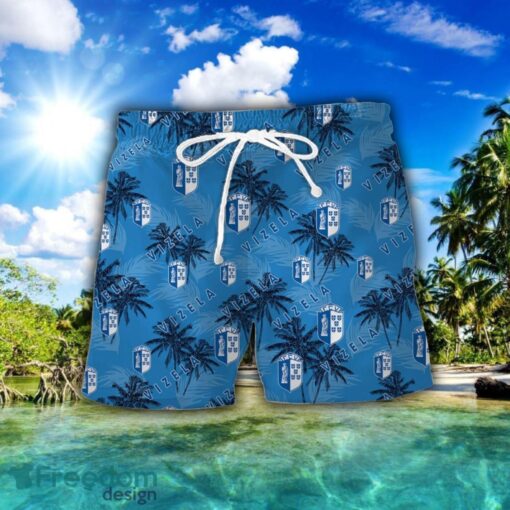 Futebol Clube de Vizela 3D Hawaiian Shirt and Shorts Vinatge Tree Pattern Beach Shirt For Fans Product Photo 2