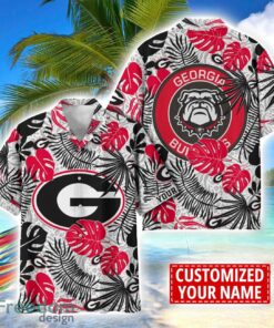 Georgia Bulldogs Aloha Hawaiian Shirt Custom Name Summer Gift Holiday Team Shirt