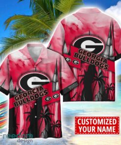 Georgia Bulldogs Hawaii Shirt Custom Name Sports Team Beach Shirt