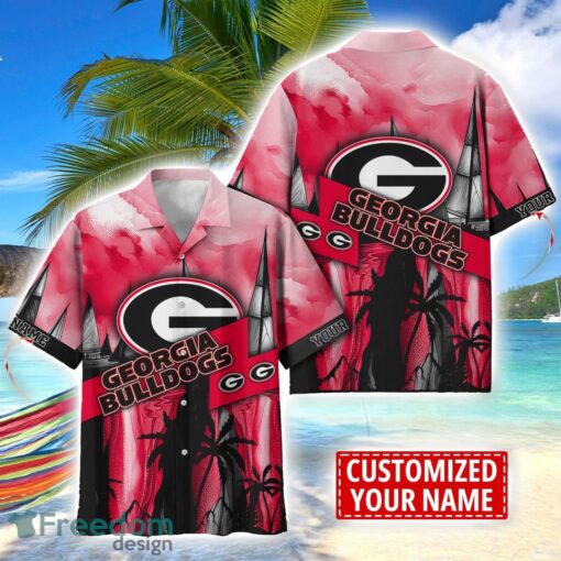 Georgia Bulldogs Hawaii Shirt Custom Name Sports Team Beach Shirt Product Photo 1