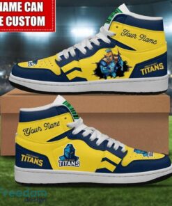 Gold Coast Titans Custom Name Limited Air Jordan Hightop Shoes Men Women Gift