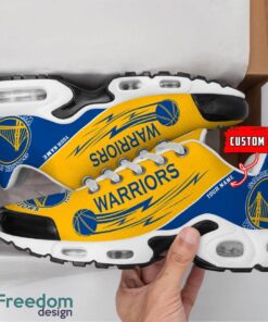 Golden State Warriors NBA Air Cushion Sports Shoes Custom Name TN Sneakers For Fans Product Photo 2