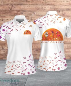 Golf Friends Flamingo Halloween Light Style For Women Polo Shirt