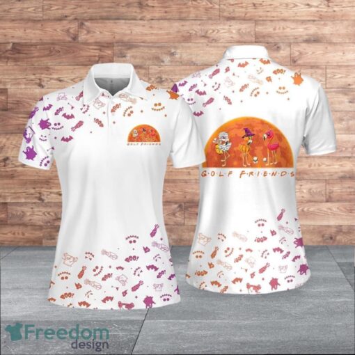 Golf Friends Flamingo Halloween Light Style For Women Polo Shirt Product Photo 1