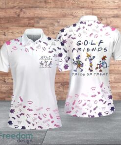 Golf Friends Trick Or Treat Halloween Light Style For Women Polo Shirt