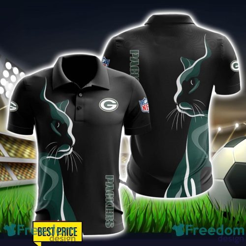 Green Bay Packers 3D Polo Shirt Black Color For Men Product Photo 1